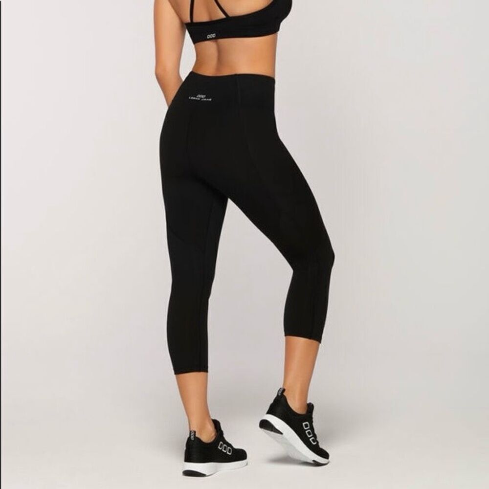 Lorna Jane Booty Support 7/8 Tight Black Leggings Core Stability, Women’s Medium